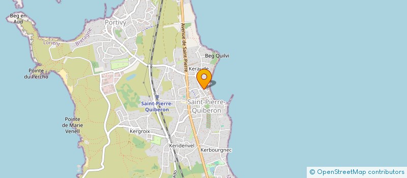localisation de l'entreprise SYNDICAT DES COPRIETAIRES CORALINE II  SAINT-PIERRE-QUIBERON
