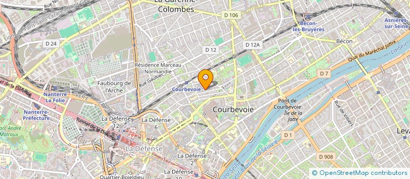 localisation de l'entreprise SYNDICAT DES COPRIETAIRES LE VIVALDI à COURBEVOIE