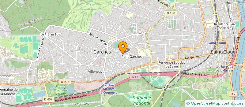 localisation de l'entreprise SYNDICAT DES COPRO 109 GRANDE RUE à GARCHES