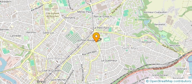 localisation de l'entreprise SYNDICAT DES COPRO 22 R VALMY à BREST