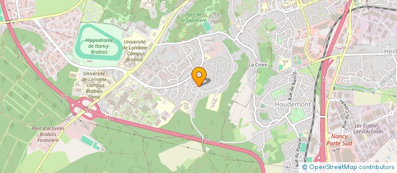 localisation de l'entreprise SYNDICAT DES COPROP BAT D LES CLAIRIERES  VANDUVRE-LES-NANCY