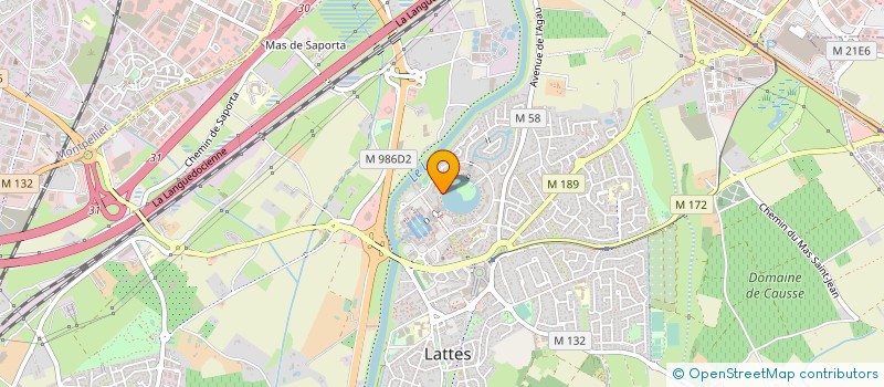 localisation de l'entreprise SYNDICAT DES COPROP. DES JARDINS D'HUGO à LATTES