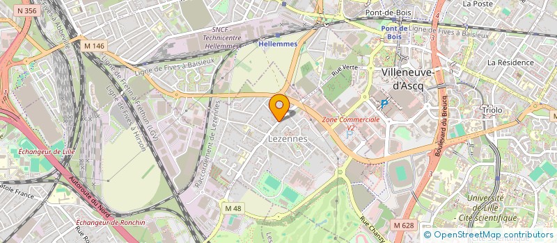 localisation de l'entreprise SYNDICAT DES COPROPIETAIRES 193 RUE FAIDHERBE à LILLE