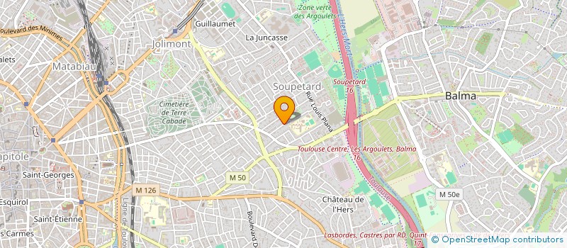 localisation de l'entreprise SYNDICAT DES COPROPIETAIRES RUE PIGNI à TOULOUSE