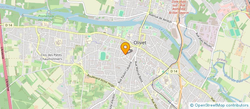 localisation de l'entreprise SYNDICAT DES COPROPR RES LA POMMERAIE à OLIVET