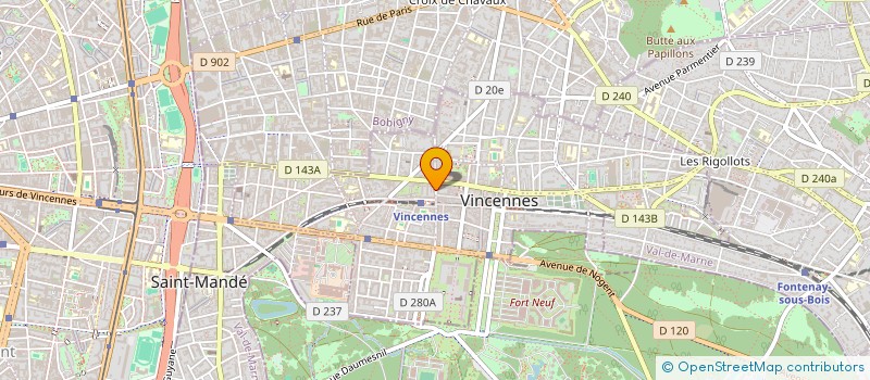 localisation de l'entreprise SYNDICAT DES COPROPRIET 23 DE MONTREUIL à VINCENNES