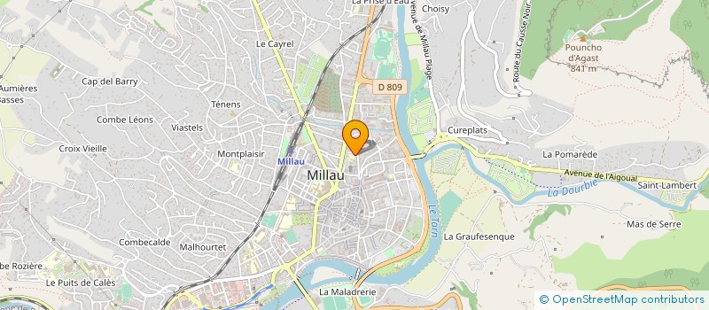 localisation de l'entreprise SYNDICAT DES COPROPRIETAIRE  MILLAU