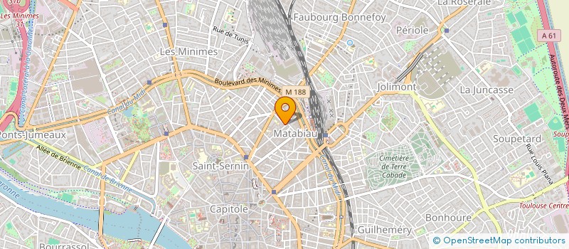 localisation de l'entreprise SYNDICAT DES COPROPRIETAIRE   DE LA  TOULOUSE