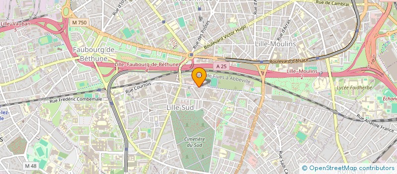 localisation de l'entreprise SYNDICAT DES COPROPRIETAIRE DU 48 RUE DU MARQUILLIES à LILLE