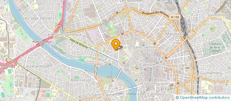 localisation de l'entreprise SYNDICAT DES COPROPRIETAIRE   IMMEU  TOULOUSE