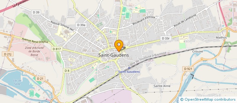 localisation de l'entreprise SYNDICAT DES COPROPRIETAIRE IMMEU à SAINT-GAUDENS