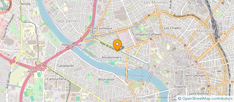 localisation de l'entreprise SYNDICAT DES COPROPRIETAIRE   IMMEU  TOULOUSE
