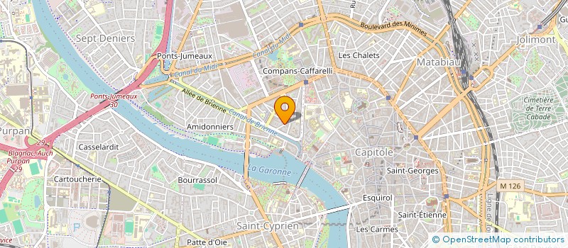 localisation de l'entreprise SYNDICAT DES COPROPRIETAIRE   IMMEU  TOULOUSE