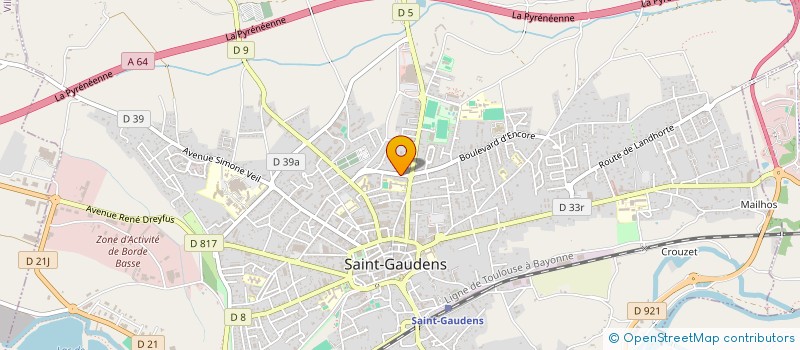 localisation de l'entreprise SYNDICAT DES COPROPRIETAIRE IMMEU à SAINT-GAUDENS
