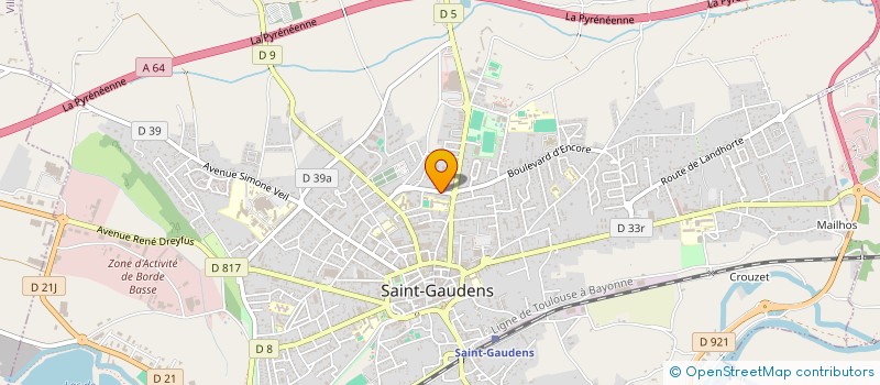 localisation de l'entreprise SYNDICAT DES COPROPRIETAIRE RESID à SAINT-GAUDENS