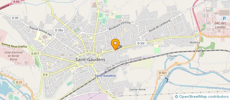 localisation de l'entreprise SYNDICAT DES COPROPRIETAIRE RESID à SAINT-GAUDENS