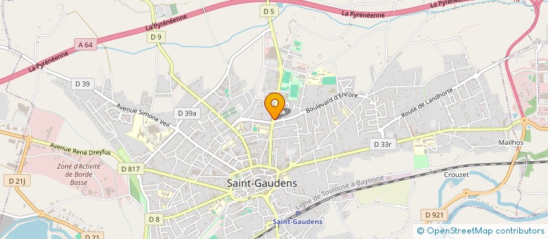 localisation de l'entreprise SYNDICAT DES COPROPRIETAIRE RESID à SAINT-GAUDENS