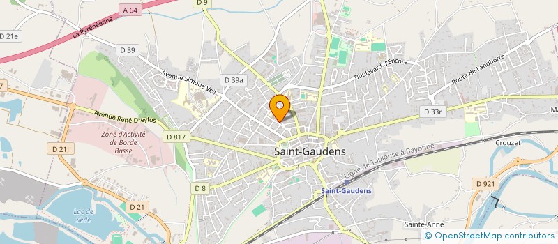 localisation de l'entreprise SYNDICAT DES COPROPRIETAIRE RESID à SAINT-GAUDENS