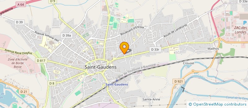 localisation de l'entreprise SYNDICAT DES COPROPRIETAIRE RESID à SAINT-GAUDENS