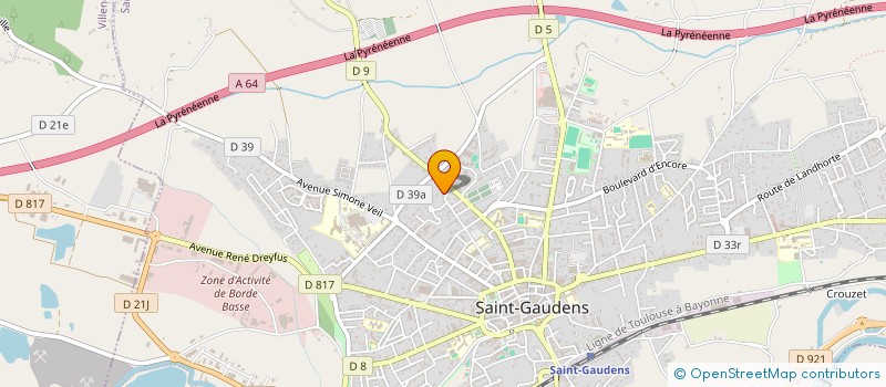 localisation de l'entreprise SYNDICAT DES COPROPRIETAIRE RESID à SAINT-GAUDENS