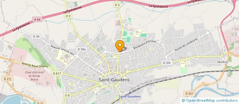 localisation de l'entreprise SYNDICAT DES COPROPRIETAIRE RESID à SAINT-GAUDENS