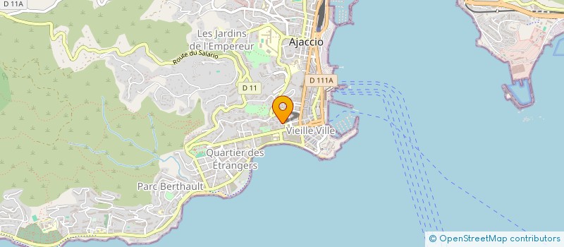 localisation de l'entreprise SYNDICAT DES COPROPRIETAIRES 12 RUE DU GENERAL FIORELLA  AJACCIO