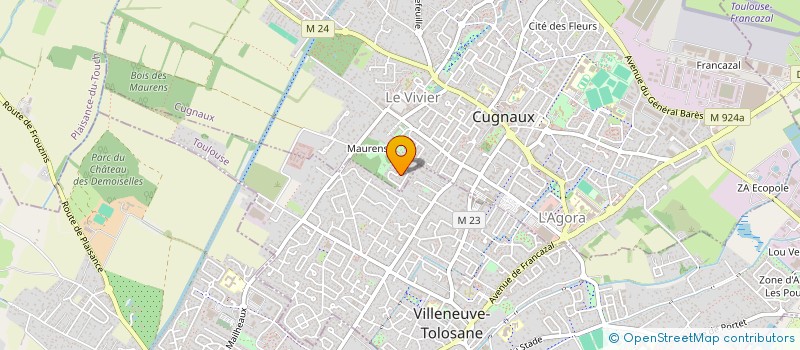 localisation de l'entreprise SYNDICAT DES COPROPRIETAIRES 13 RUE BOUBES A CUGNAUX  CUGNAUX