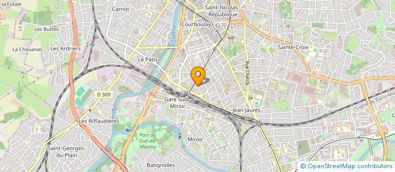 localisation de l'entreprise SYNDICAT DES COPROPRIETAIRES 14 RUE GASTELIER  LE MANS