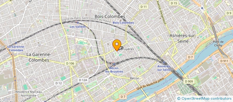 localisation de l'entreprise SYNDICAT DES COPROPRIETAIRES 16 RUE DE LORRAINE  ASNIERES-SUR-SEINE