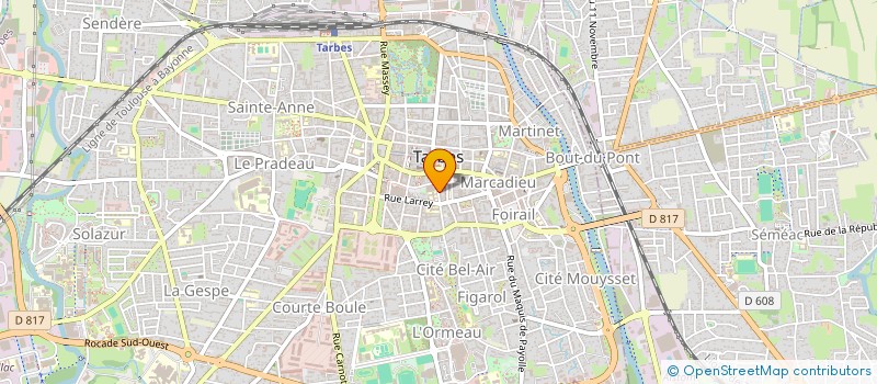 localisation de l'entreprise SYNDICAT DES COPROPRIETAIRES 21 TER RUE DESAIX  TARBES