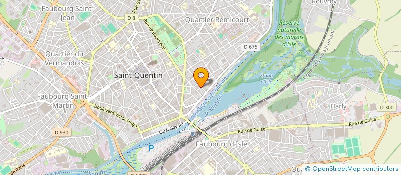 localisation de l'entreprise SYNDICAT DES COPROPRIETAIRES 28 RUE HORDRET à SAINT-QUENTIN