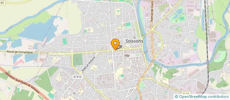 localisation de l'entreprise SYNDICAT DES COPROPRIETAIRES à SOISSONS