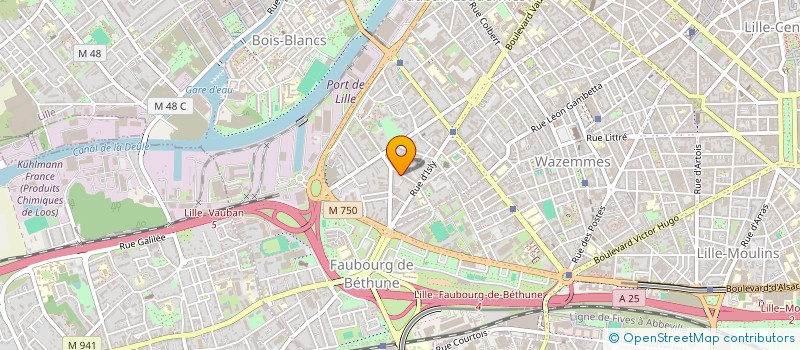 localisation de l'entreprise SYNDICAT DES COPROPRIETAIRES 33 RUE CAMILLE DESMOULIN à LILLE