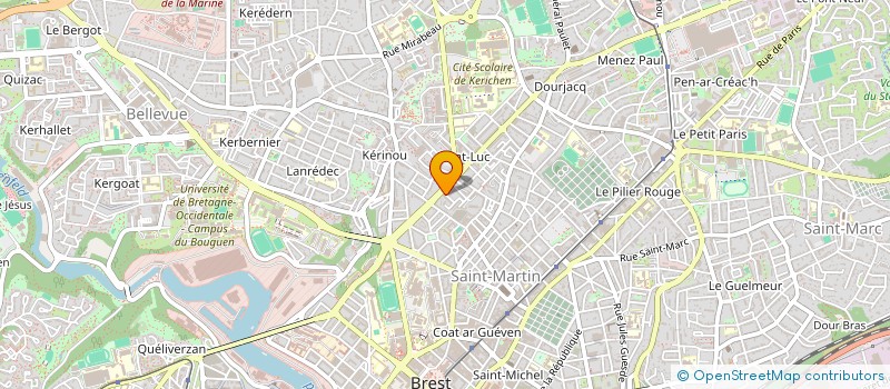 localisation de l'entreprise SYNDICAT DES COPROPRIETAIRES à BREST