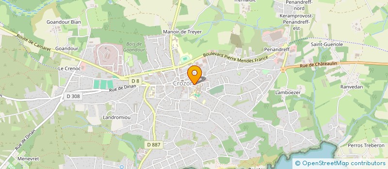 localisation de l'entreprise SYNDICAT DES COPROPRIETAIRES  CROZON