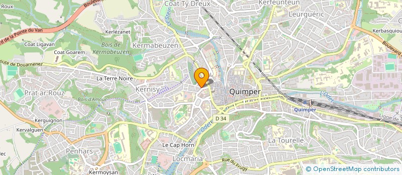 localisation de l'entreprise SYNDICAT DES COPROPRIETAIRES  QUIMPER