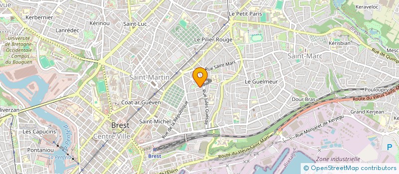 localisation de l'entreprise SYNDICAT DES COPROPRIETAIRES à BREST