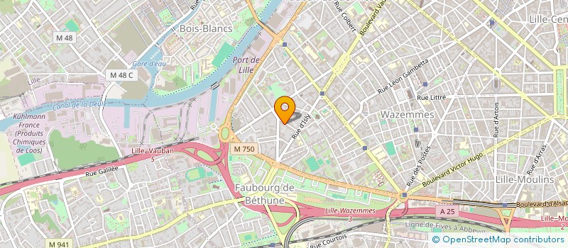 localisation de l'entreprise SYNDICAT DES COPROPRIETAIRES 35 RUE CAMILLE DESMOULINS à LILLE