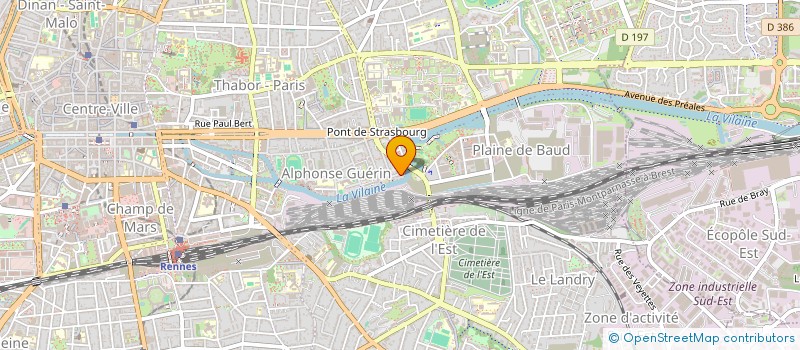 localisation de l'entreprise SYNDICAT DES COPROPRIETAIRES 35 RUE MOREAU DE JONNES  RENNES