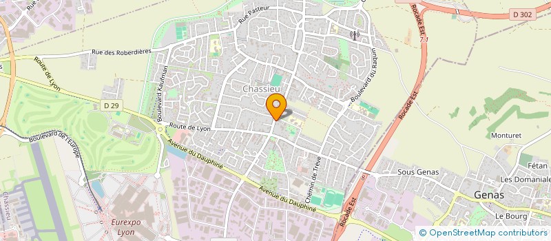 localisation de l'entreprise SYNDICAT DES COPROPRIETAIRES  CHASSIEU