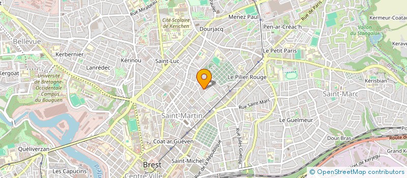 localisation de l'entreprise SYNDICAT DES COPROPRIETAIRES à BREST