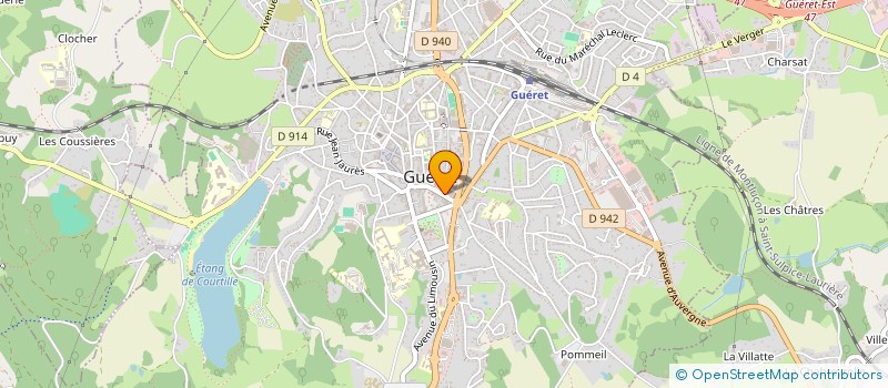 localisation de l'entreprise SYNDICAT DES COPROPRIETAIRES à GUERET