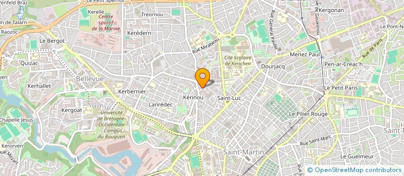 localisation de l'entreprise SYNDICAT DES COPROPRIETAIRES à BREST