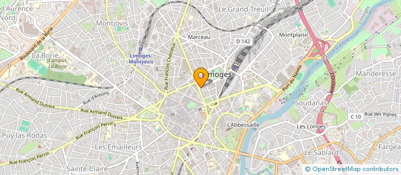 localisation de l'entreprise SYNDICAT DES COPROPRIETAIRES à LIMOGES