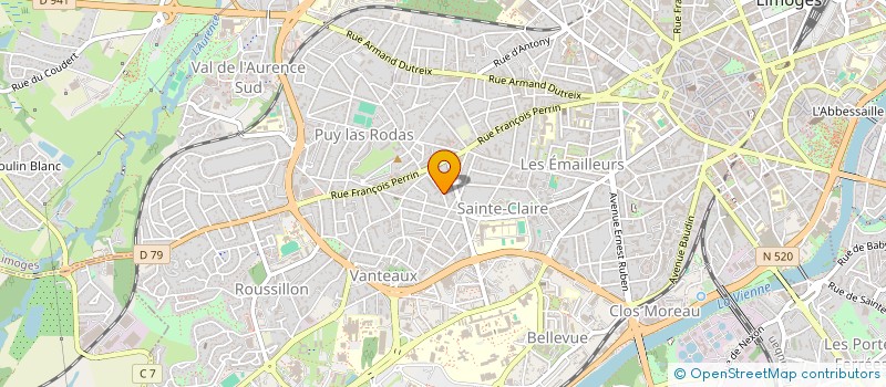 localisation de l'entreprise SYNDICAT DES COPROPRIETAIRES à LIMOGES
