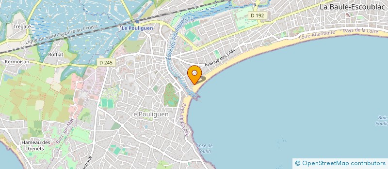 localisation de l'entreprise SYNDICAT DES COPROPRIETAIRES  LA BAULE-ESCOUBLAC