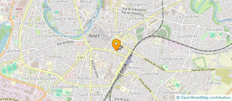 localisation de l'entreprise SYNDICAT DES COPROPRIETAIRES  NIORT