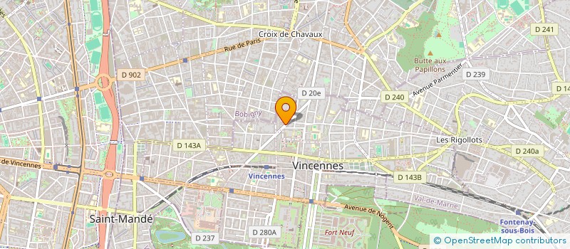 localisation de l'entreprise SYNDICAT DES COPROPRIETAIRES à VINCENNES