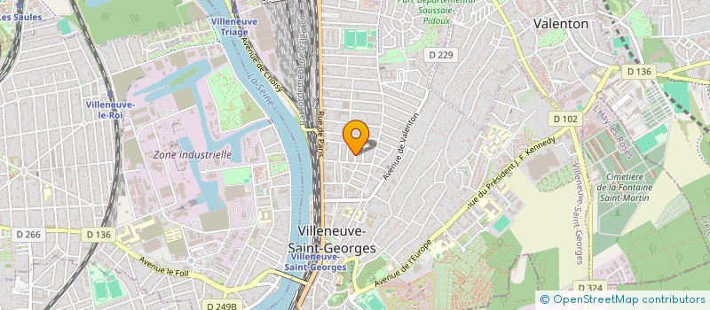 localisation de l'entreprise SYNDICAT DES COPROPRIETAIRES 4 ET 4 BIS PROUD'HON  VILLENEUVE-SAINT-GEORGES