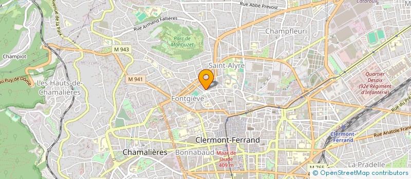 localisation de l'entreprise SYNDICAT DES COPROPRIETAIRES  CLERMONT-FERRAND